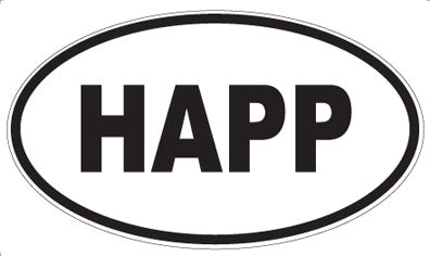HAPP - Oval Magnet