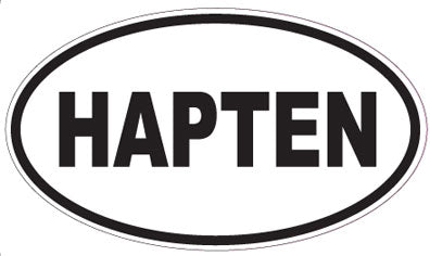 HAPTEN - Oval Sticker