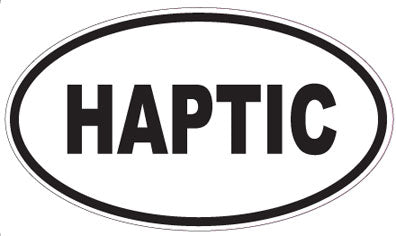 HAPTIC - Oval Sticker