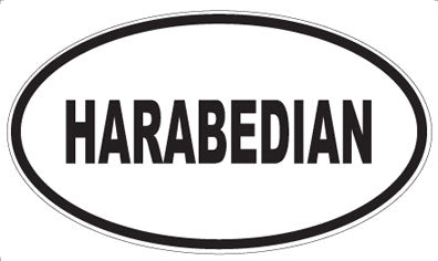 HARABEDIAN - Oval Sticker
