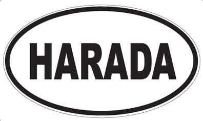 HARADA - Oval Sticker