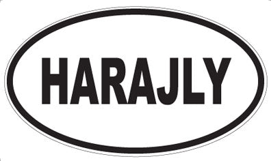 HARAJLY - Oval Sticker