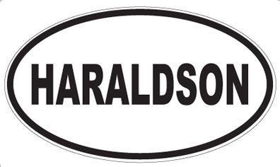 HARALDSON - Oval Sticker