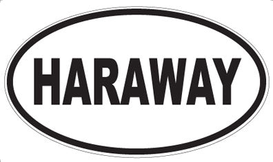 HARAWAY - Oval Sticker