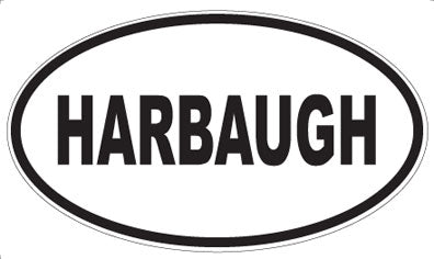 HARBAUGH - Oval Sticker