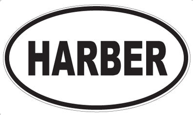 HARBER - Oval Sticker
