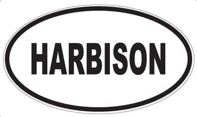 HARBISON - Oval Magnet