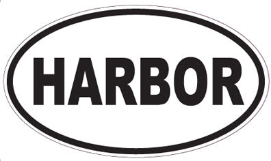 HARBOR - Oval Sticker