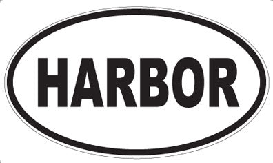 HARBOR - Oval Magnet