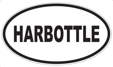 HARBOTTLE - Oval Sticker