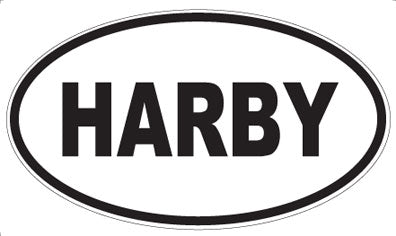 HARBY - Oval Sticker