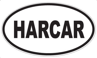 HARCAR - Oval Sticker