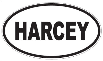 HARCEY - Oval Sticker