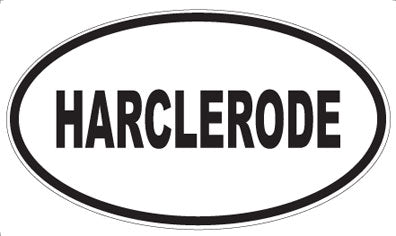 HARCLERODE - Oval Sticker