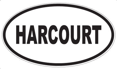 HARCOURT - Oval Sticker