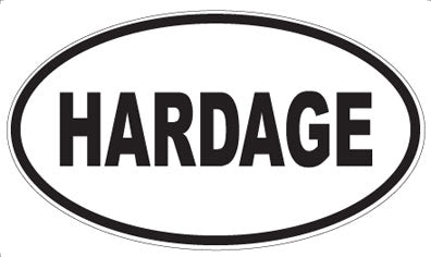 HARDAGE - Oval Magnet