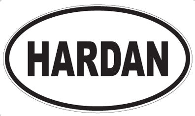 HARDAN - Oval Sticker