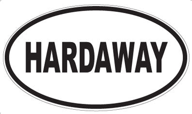 HARDAWAY - Oval Magnet