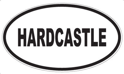 HARDCASTLE - Oval Sticker
