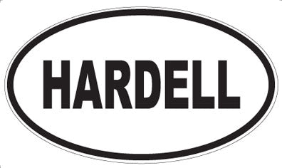 HARDELL - Oval Sticker
