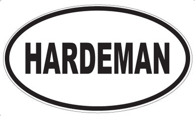 HARDEMAN - Oval Magnet