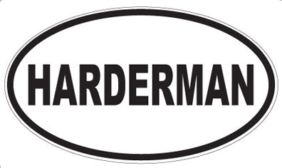 HARDERMAN - Oval Sticker
