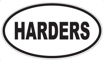 HARDERS - Oval Sticker