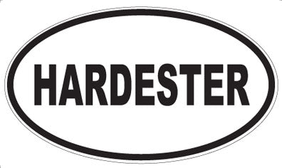 HARDESTER - Oval Sticker