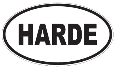 HARDE - Oval Magnet