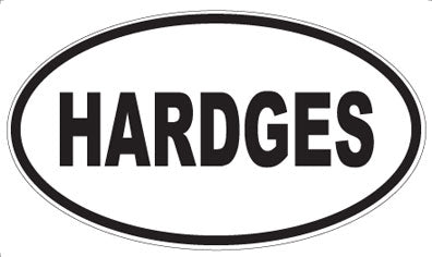 HARDGES - Oval Sticker
