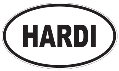 HARDI - Oval Sticker
