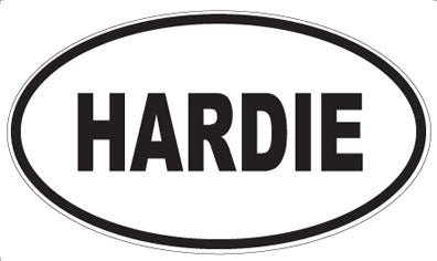 HARDIE - Oval Sticker