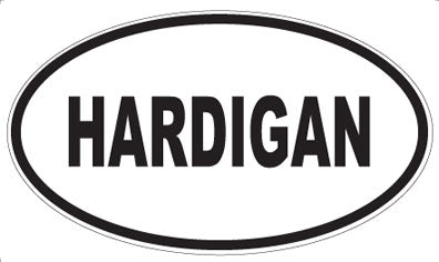 HARDIGAN - Oval Sticker