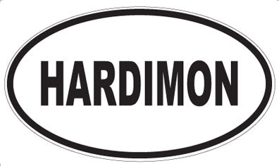 HARDIMON - Oval Sticker