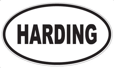 HARDING - Oval Sticker