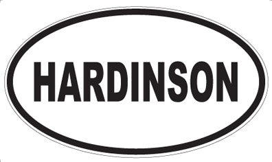 HARDINSON - Oval Sticker