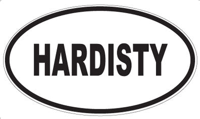 HARDISTY - Oval Sticker