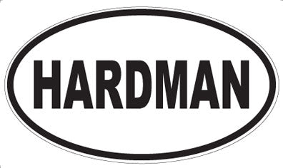 HARDMAN - Oval Sticker