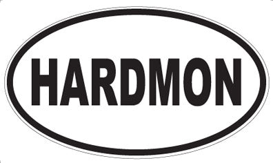HARDMON - Oval Sticker