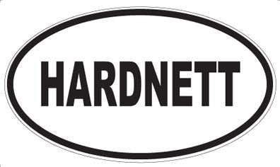 HARDNETT - Oval Sticker