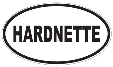 HARDNETTE - Oval Sticker