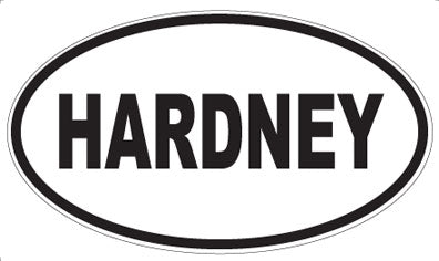 HARDNEY - Oval Sticker