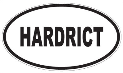 HARDRICT - Oval Sticker