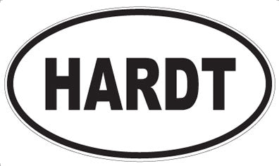 HARDT - Oval Sticker