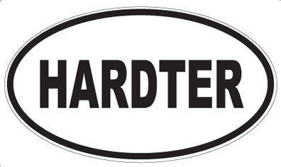 HARDTER - Oval Sticker