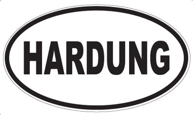 HARDUNG - Oval Sticker