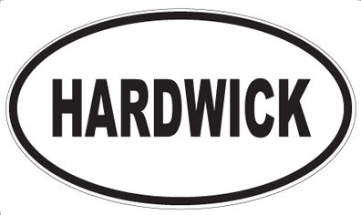 HARDWICK - Oval Sticker