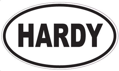 HARDY - Oval Sticker
