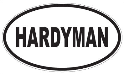 HARDYMAN - Oval Sticker