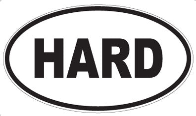HARD - Oval Magnet